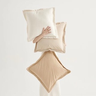 Foto 1 | Foto 1 | Pack De 3 Fundas De Almohada Coco Top Tamaño Grande Pana 60 X 60 Cm - Venta Internacional.