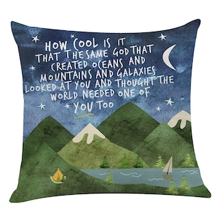 Foto 1 | Foto 1 | Funda De Almohada Littlefa Inspiring Gifts Cute Mountains Beige - Venta Internacional.