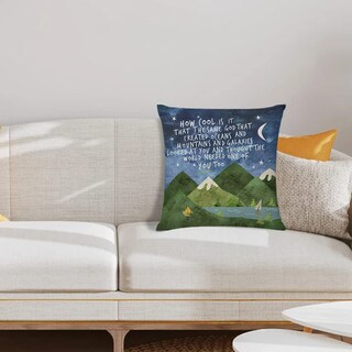 Foto 3 | Foto 3 | Funda De Almohada Littlefa Inspiring Gifts Cute Mountains Beige - Venta Internacional.