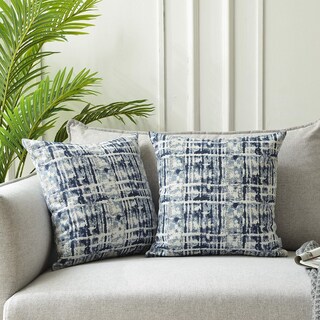 Foto 2 | Foto 2 | Fundas De Cojín Romandeco Jacquard Para Sofá 45 X 45 Cm Color Azul Marino - Venta Internacional.