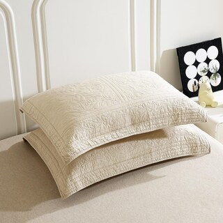 Foto 2 | Foto 2 | Funda De Almohada Winlife Con Estampado Floral 100% Algodón King Beige - Venta Internacional.