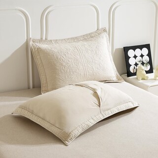 Foto 4 | Foto 4 | Funda De Almohada Winlife Con Estampado Floral 100% Algodón King Beige - Venta Internacional.