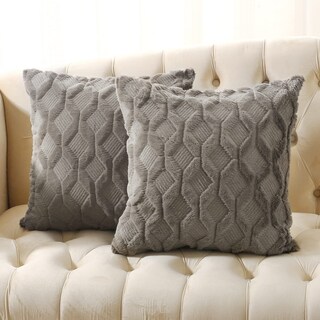 Foto 1 | Foto 1 | Fundas De Cojín De Lana Sintética Volcanics 50 X 50 Cm Gris Oscuro 2 Unidades - Venta Internacional.