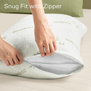 Foto 5 | Foto 5 | Protectores De Almohada Niagara Cloud Like King Size Color Verde Paquete De 2 - Venta Internacional.