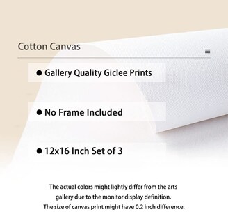 Foto 7 | Foto 7 | Set De Decoración De Pared Sobre Lienzo Bear Nursery Baccone  30 X 40 Cm X 3 - Venta Internacional.