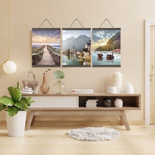 Foto 5 | Foto 5 | Perchero Para Pósteres Yk De Madera Magnética Marrón 30 X 45 30 X 40 30 X 60 Cm - Venta Internacional.