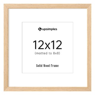 Foto 1 | Foto 1 | Marco De Fotos Upsimples De Madera Maciza Natural De 12 X 12 Cm - Venta Internacional.