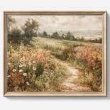 Lienzo Decorativo Vintage Giftsfarm Wildflower Field - Venta Internacional.
