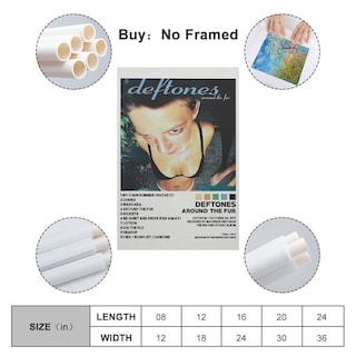 Foto 2 | Foto 2 | Póster Sobre Lienzo Sipman Deftones Around The Fur 30x45 Cm - Venta Internacional.