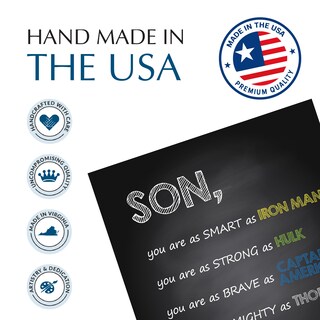 Foto 5 | Foto 5 | Decoración Mural American Luxury Gifts Motivational Marvel Son  20 X 25 Cm - Venta Internacional.