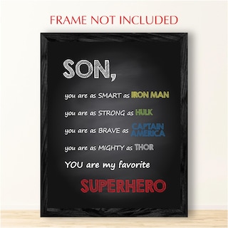 Foto 6 | Foto 6 | Decoración Mural American Luxury Gifts Motivational Marvel Son  20 X 25 Cm - Venta Internacional.