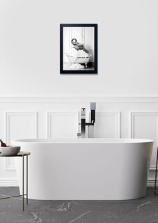Foto 6 | Foto 6 | Decoración De Pared Para Baño Con Marco Melpa Art Con Forma De Elefante En La Bañera - Venta Internacional.