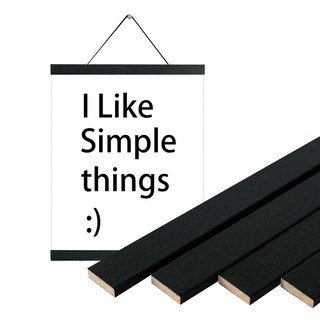 Foto 2 | Foto 2 | Colgador Magnético Para Pósteres Yk Artwood Paquete De 3 Unidades 25 Cm Madera Negra - Venta Internacional.
