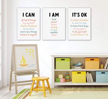 Foto 2 | Foto 2 | Afirmaciones De Pared Para Decoración De Guardería Infantil 3 Piezas Ppj - Venta Internacional.
