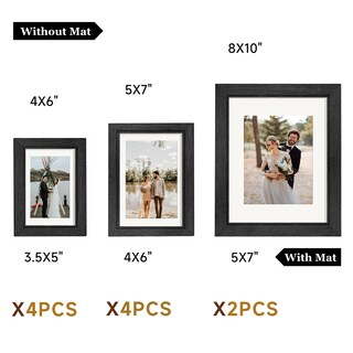 Foto 3 | Foto 3 | Set De Marcos De Fotos Povrgive Para Fotos De 8 X 10 5 X 7 4 X 6 Pulgadas Paquete De 10 - Venta Internacional.