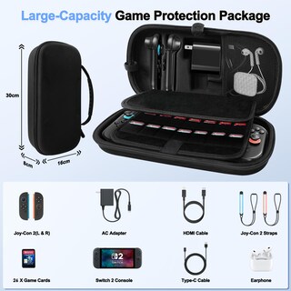 Foto 3 | Foto 3 | Funda De Transporte Reddening Para Nintendo Switch 2 (2025) Negra - Venta Internacional.