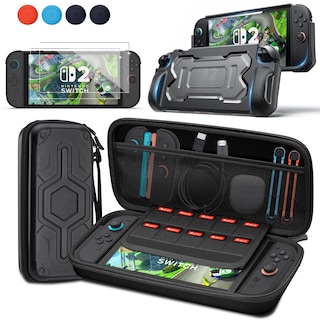 Foto 1 | Foto 1 | Funda De Transporte + Funda Protectora + 2 Cristales Templados Para Nintendo Switch 2 - Venta Internacional.
