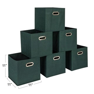 Foto 2 | Foto 2 | Juego De 6 Cubos Storage Cube Bins Household Essentials Color Verde - Venta Internacional.