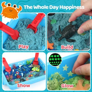 Foto 3 | Foto 3 | Papelera Sensorial De Juguete Kaelinda Ocean Con Animales Marinos Para Niños De 3 A 5 Años - Venta Internacional.