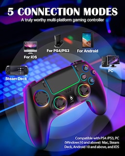 Foto 6 | Foto 6 | Controlador Inalámbrico Mystiluck Compatible Con Ps4/ps3/pc/mac/ios/android - Venta Internacional.