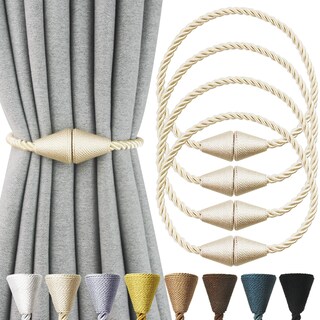 Foto 1 | Foto 1 | Cuerda Magnética Nieffeiy Para Cortinas Color Beige Paquete De 4 Unidades - Venta Internacional.