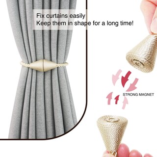 Foto 2 | Foto 2 | Cuerda Magnética Nieffeiy Para Cortinas Color Beige Paquete De 4 Unidades - Venta Internacional.