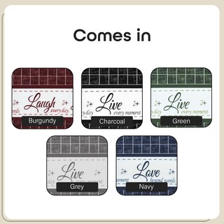 Foto 5 | Foto 5 | Cortinas Con Cenefa Achim Live Love Laugh Color Burdeos - Venta Internacional.