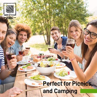 Foto 6 | Foto 6 | Juego De Cubiertos Zebraz 100% Bambú  100 Unidades  50 Tenedores  25 Cuchillos  25 Cucharas - Venta Internacional.