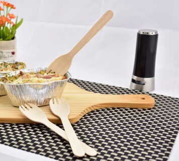 Foto 5 | Foto 5 | Juego De Cubiertos Gmark Eco-friendly Wooden Sparks 100 Piezas - Venta Internacional.