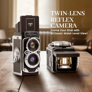 Foto 6 | Foto 6 | Cámara Digital Chuzhao Mini Vintage Tlr 12 Mp 1080p 16 Gb 1000 Mah - Venta Internacional.