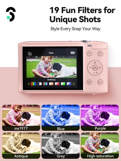 Foto 5 | Foto 5 | Cámara Digital Soomfon Max 72mp Point And Shoot Kids Rosa - Venta Internacional.