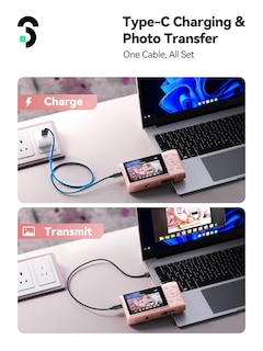 Foto 6 | Foto 6 | Cámara Digital Soomfon Max 72mp Point And Shoot Kids Rosa - Venta Internacional.