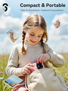 Foto 7 | Foto 7 | Cámara Digital Soomfon Max 72mp Point And Shoot Kids Rosa - Venta Internacional.