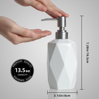 Foto 3 | Foto 3 | Dispensador De Jabón Fe Ceramic 400 Ml Con Bomba De Acero Inoxidable - Venta Internacional.
