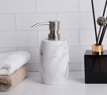 Foto 7 | Foto 7 | Dispensador De Jabón Clasin Home De Resina Recargable 350 Ml Mármol Blanco - Venta Internacional.