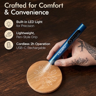 Foto 6 | Foto 6 | Bolígrafo De Grabado Sketchpro Inalámbrico Con Luz Led Usb-c De 3 Velocidades - Venta Internacional.