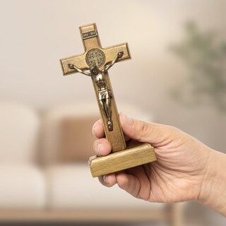 Foto 5 | Foto 5 | Crucifijo Kuxbet Cruz De Pie De Madera De 12 7 Cm Con Jesucristo - Venta Internacional.