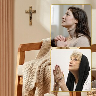 Foto 6 | Foto 6 | Crucifijo Kuxbet Cruz De Pie De Madera De 12 7 Cm Con Jesucristo - Venta Internacional.