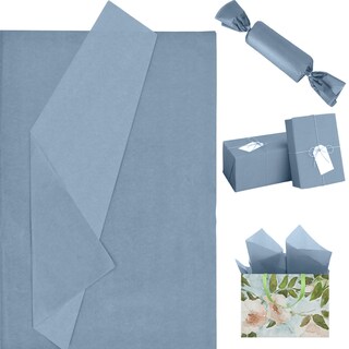 Foto 1 | Foto 1 | Papel De Seda Eromap Azul Empolvado 120 Hojas 50 X 35 Cm Para Envolver Regalos - Venta Internacional.