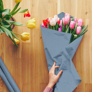 Foto 5 | Foto 5 | Papel De Seda Eromap Azul Empolvado 120 Hojas 50 X 35 Cm Para Envolver Regalos - Venta Internacional.