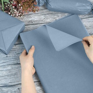 Foto 6 | Foto 6 | Papel De Seda Eromap Azul Empolvado 120 Hojas 50 X 35 Cm Para Envolver Regalos - Venta Internacional.