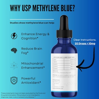 Foto 2 | Foto 2 | Gotas Líquidas Hyvia Health Azul De Metileno Al 1% 118 Ml Grado Usp - Venta Internacional.