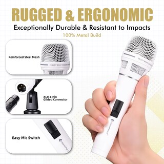 Foto 3 | Foto 3 | Micrófono Sonixforce Dynamic Premium Micrófono Portátil Con Cable - Venta Internacional.