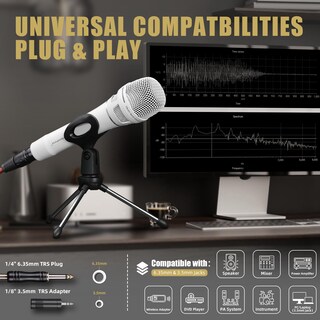 Foto 4 | Foto 4 | Micrófono Sonixforce Dynamic Premium Micrófono Portátil Con Cable - Venta Internacional.