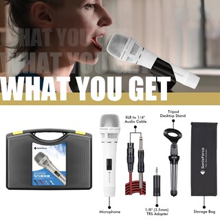 Foto 5 | Foto 5 | Micrófono Sonixforce Dynamic Premium Micrófono Portátil Con Cable - Venta Internacional.