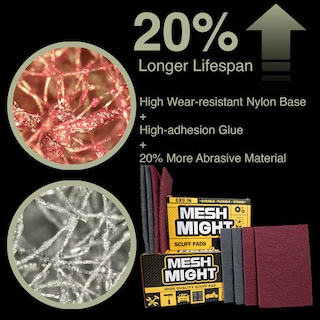 Foto 4 | Foto 4 | Scuff Pads Meshmight No Tejidas 6 X 9 Unidades 12 Unidades Óxido De Aluminio - Venta Internacional.