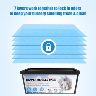 Foto 4 | Foto 4 | Bolsas De Recambio Para Pañales Hbuygf Compatibles Con Genie Easy Roll - Venta Internacional.