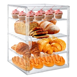 Foto 1 | Foto 1 | Vitrina De Pastelería De 4 Niveles Para Fiestas De 39 4 X 29 X 24 9 Cm Con Puerta Magnética - Venta Internacional.