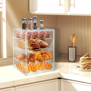 Foto 4 | Foto 4 | Vitrina De Pastelería De 4 Niveles Para Fiestas De 39 4 X 29 X 24 9 Cm Con Puerta Magnética - Venta Internacional.