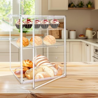Foto 5 | Foto 5 | Vitrina De Pastelería De 4 Niveles Para Fiestas De 39 4 X 29 X 24 9 Cm Con Puerta Magnética - Venta Internacional.